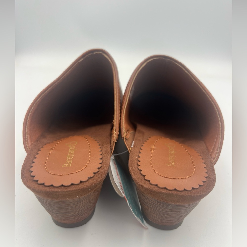 Baretraps Lilibet Mules Women’s Size 8.5M Cognac Brown Ultra Comfort Slides NWT - Picture 8 of 11